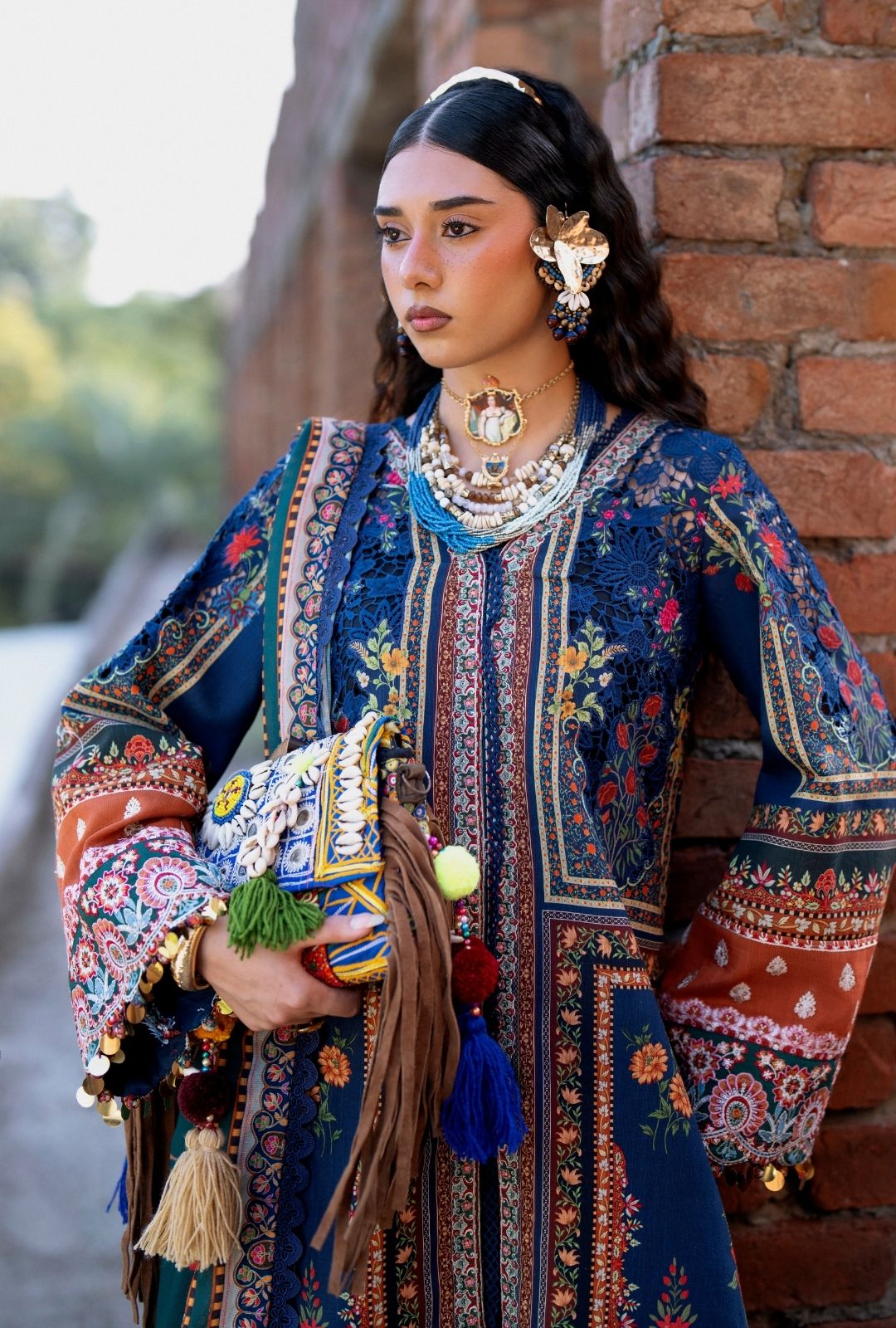 AJR Couture | Sard Sham | Kaneez - Casual Dress - available at Maria Faisal in UK and USA.