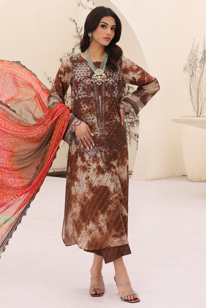 Charizma | Naranji Embroidered Lawn 24 | CN4-008 - Maria Faisal