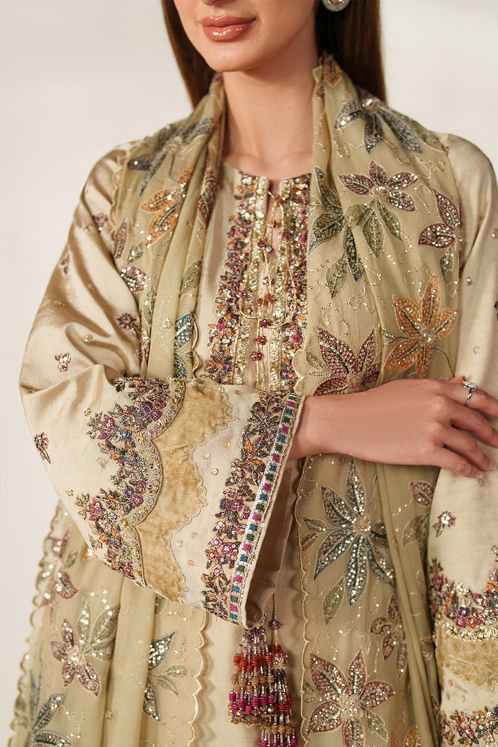 Iznik | Chinon Chiffon | UE-617 - Dress - available at Maria Faisal in UK and USA.