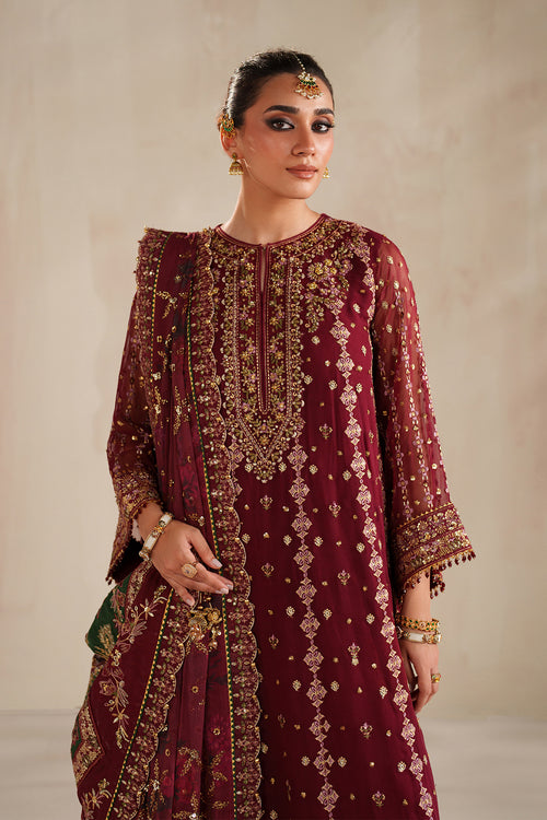 Baroque | Formals Collection | EMBROIDERED CHIFFON UF-4367 - Formal Dress - available at Maria Faisal in UK and USA.