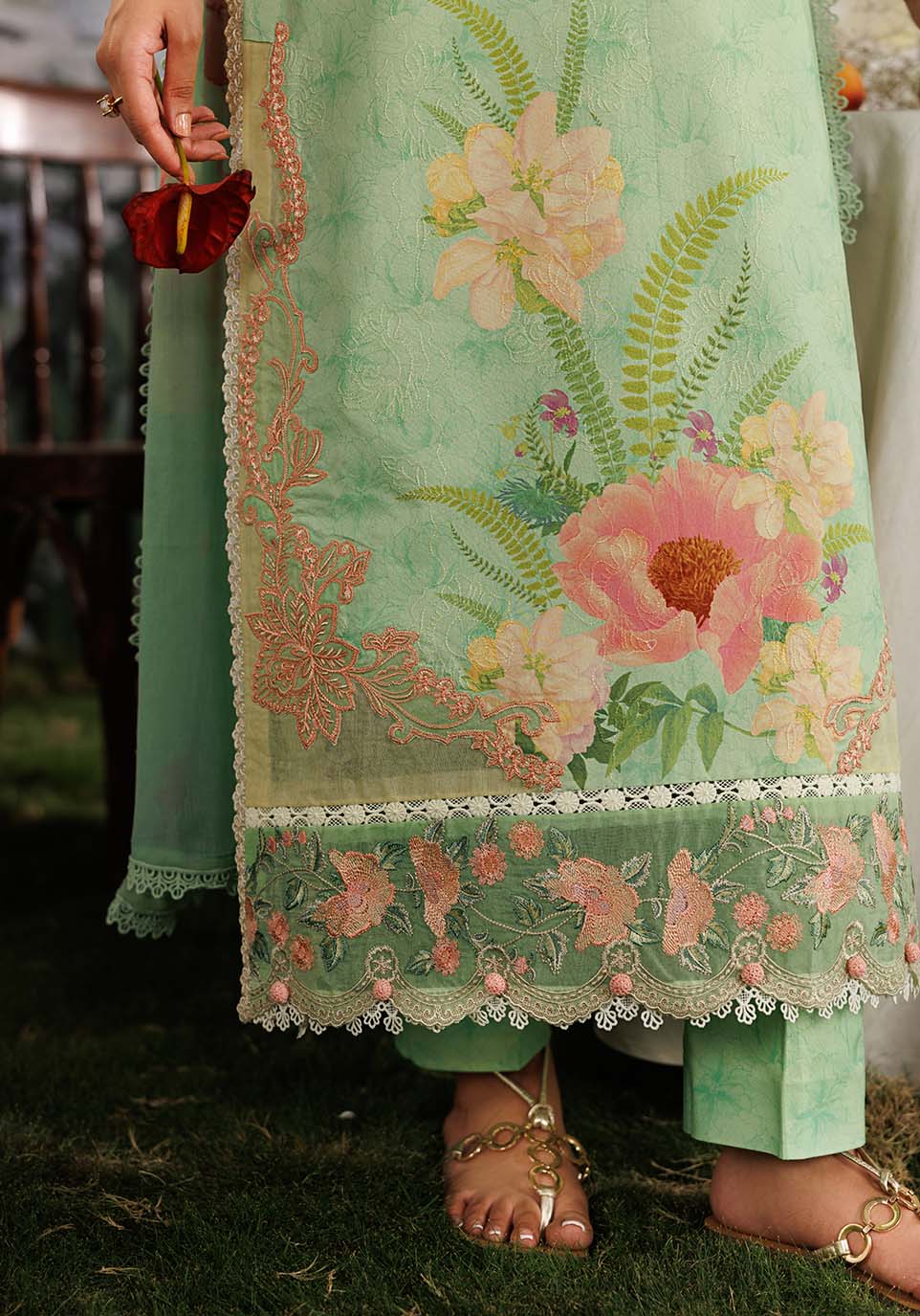 Zarqash | RimJhim The Moonsoon Edit 26 | MEHRAAB-E-GUL ZQ002 - Casual Dress - available at Maria Faisal in UK and USA.