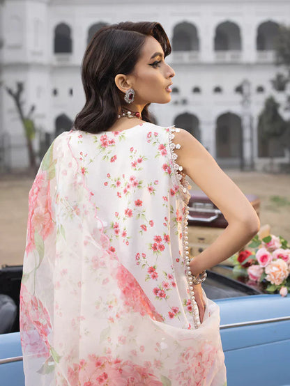 Faiza Faisal | Maya Luxury Lawn | Sandra - Maria Faisal