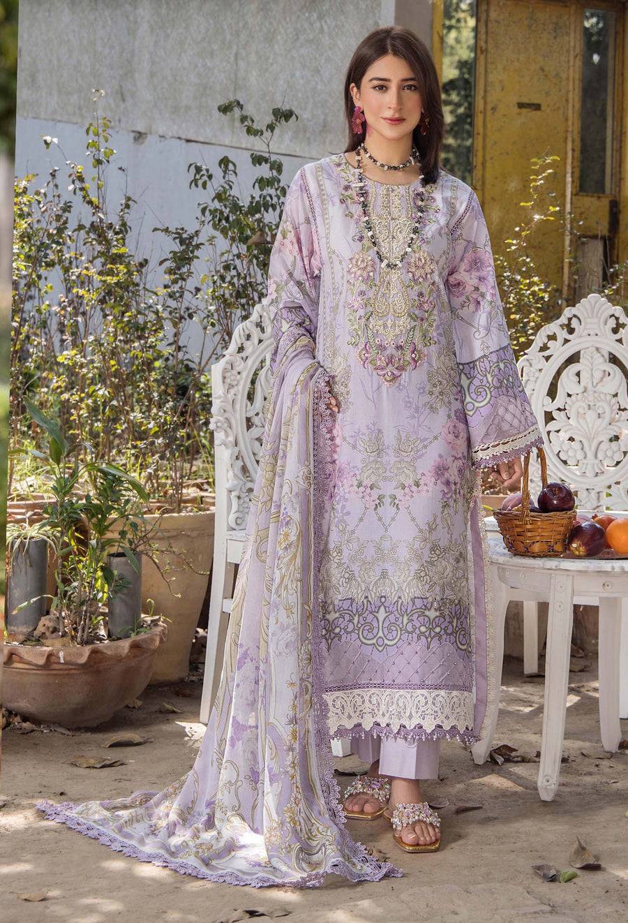 Adans Libas | Jasmine Lawn | JASMINE 2360 by Maria Faisal - Registered Vendor of : Adans Libas - type : Ladies Clothes - 100% original wedding dresses