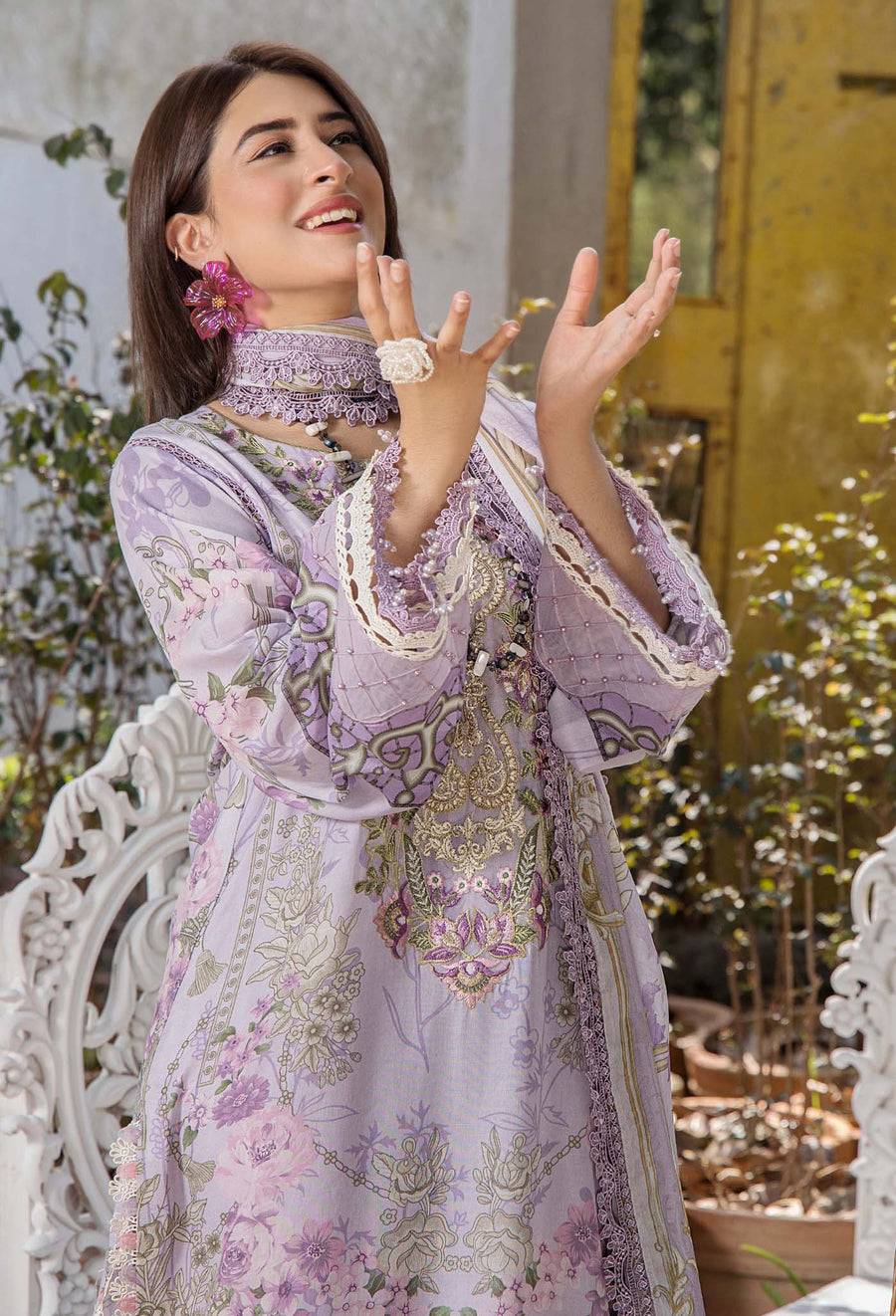 Adans Libas | Jasmine Lawn | JASMINE 2360 by Maria Faisal - Registered Vendor of : Adans Libas - type : Ladies Clothes - 100% original wedding dresses