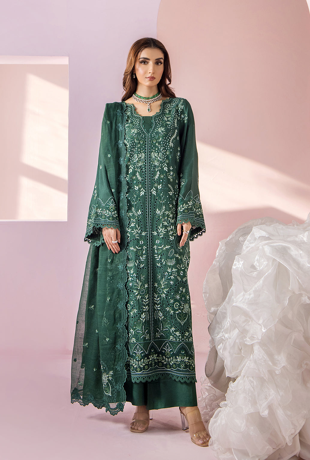 Saad Shaikh | Eid Edit Tropical Silk 26 | MIA - Dress - available at Maria Faisal in UK and USA.
