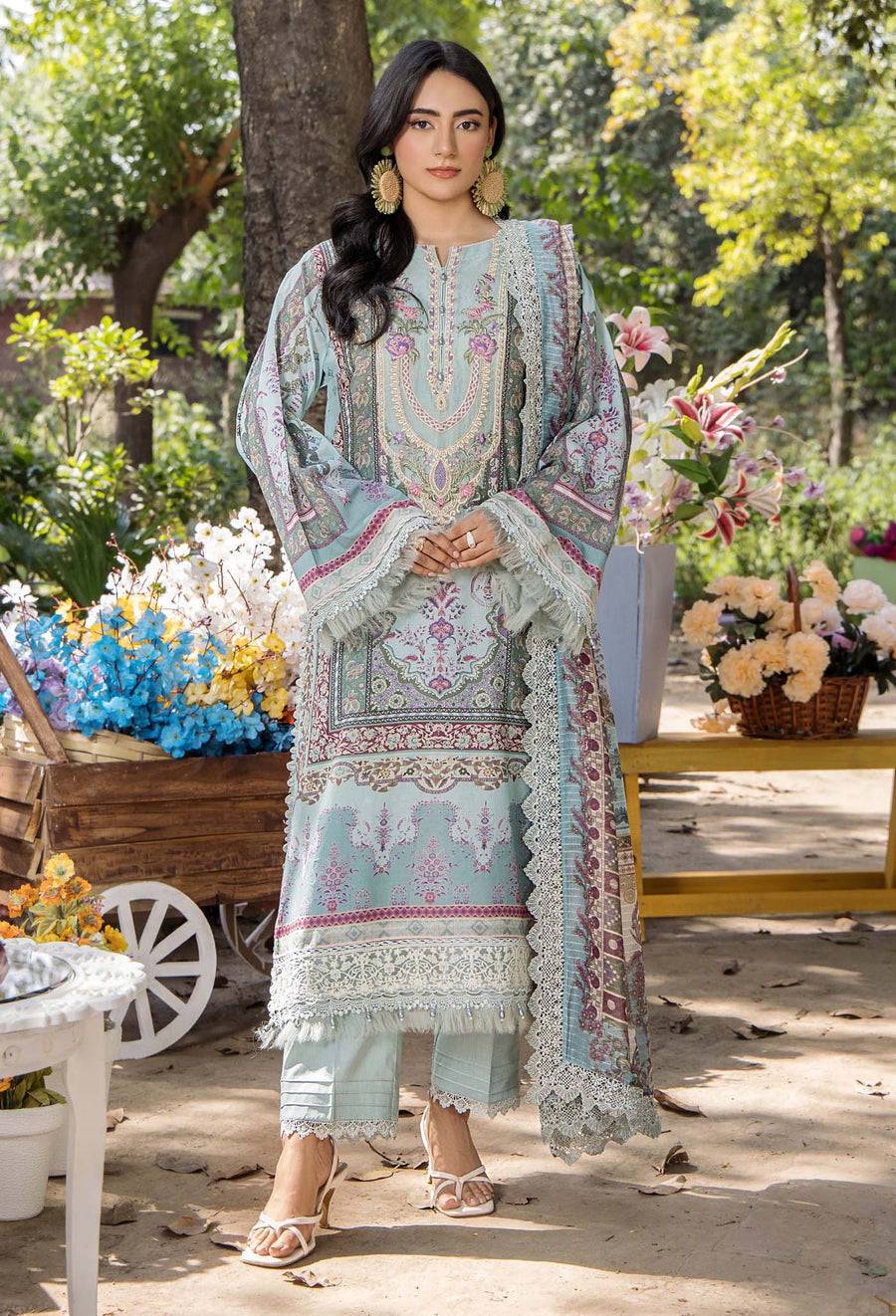 Adans Libas | Jasmine Lawn | JASMINE 2361 by Maria Faisal - Registered Vendor of : Adans Libas - type : Ladies Clothes - 100% original wedding dresses