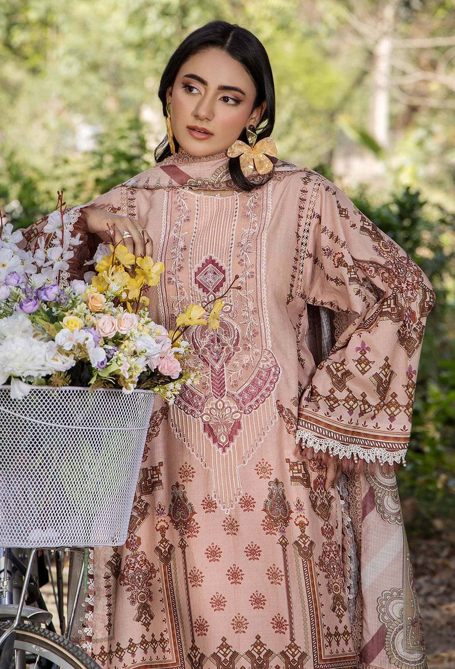 Adans Libas | Jasmine Lawn | JASMINE 2363 by Maria Faisal - Registered Vendor of : Adans Libas - type : Ladies Clothes - 100% original wedding dresses
