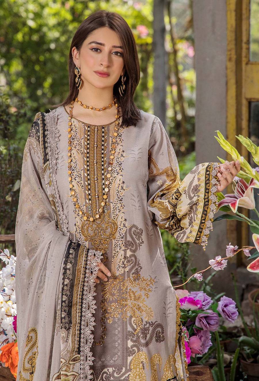 Adans Libas | Jasmine Lawn | JASMINE 2364 by Maria Faisal - Registered Vendor of : Adans Libas - type : Ladies Clothes - 100% original wedding dresses