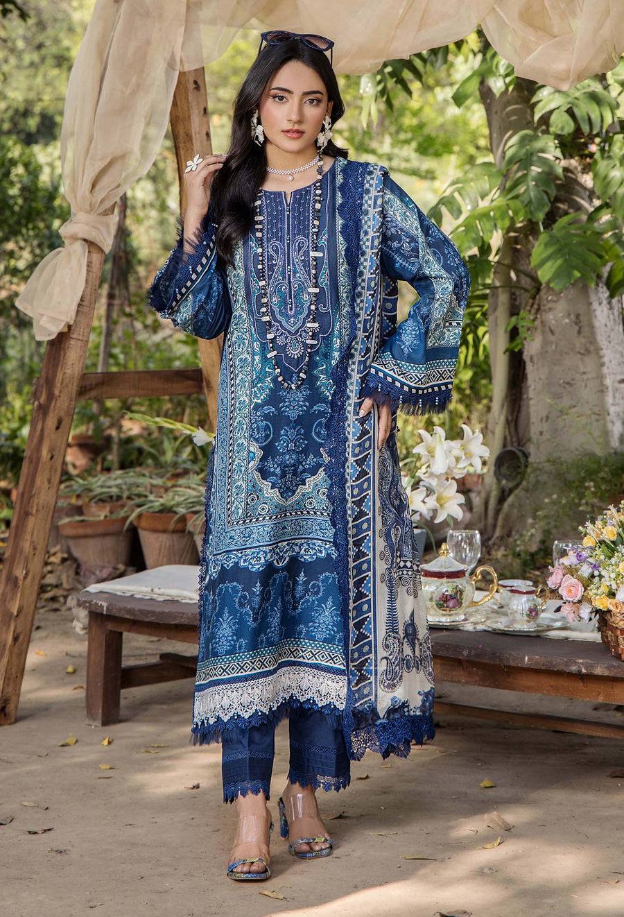 Adans Libas | Jasmine Lawn | JASMINE 2367 by Maria Faisal - Registered Vendor of : Adans Libas - type : Ladies Clothes - 100% original wedding dresses