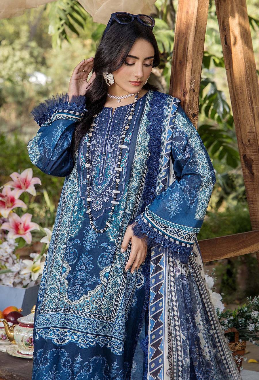 Adans Libas | Jasmine Lawn | JASMINE 2367 by Maria Faisal - Registered Vendor of : Adans Libas - type : Ladies Clothes - 100% original wedding dresses