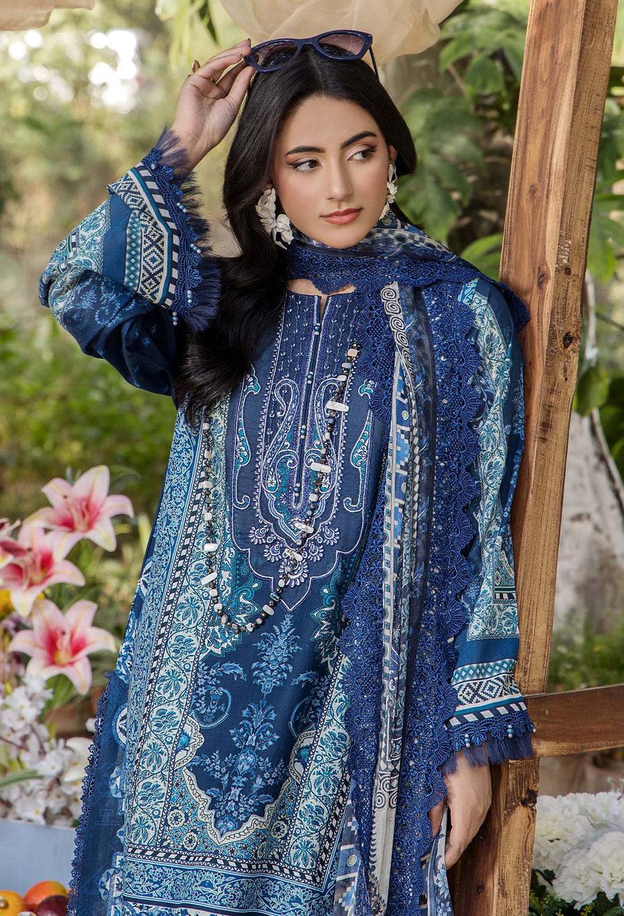 Adans Libas | Jasmine Lawn | JASMINE 2367 by Maria Faisal - Registered Vendor of : Adans Libas - type : Ladies Clothes - 100% original wedding dresses