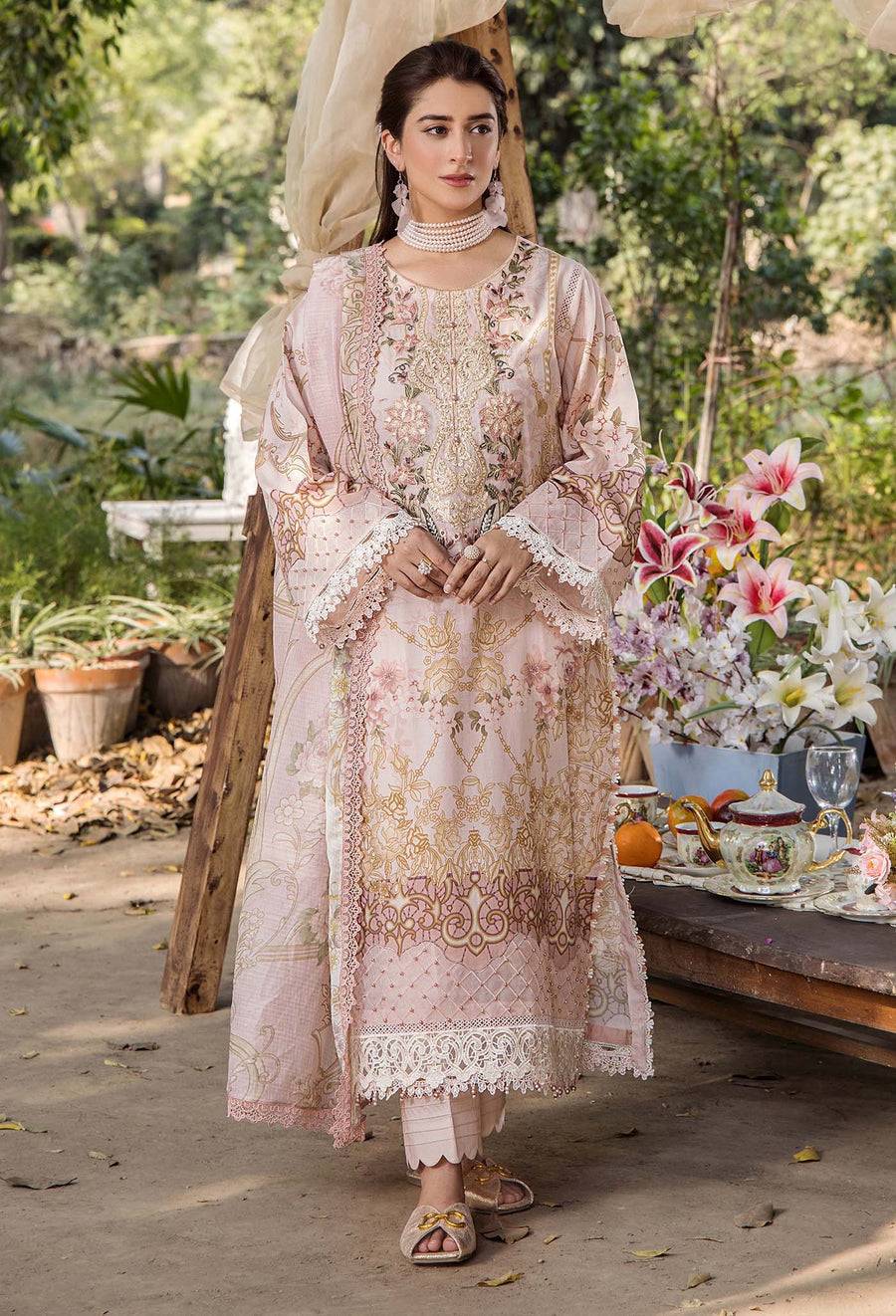 Adans Libas | Jasmine Lawn | JASMINE 2368 by Maria Faisal - Registered Vendor of : Adans Libas - type : Ladies Clothes - 100% original wedding dresses