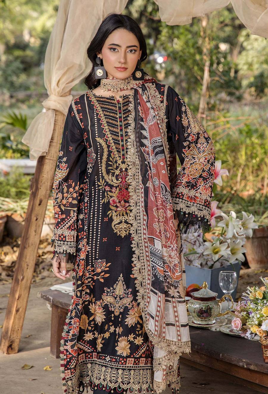 Adans Libas | Jasmine Lawn | JASMINE 2369 by Maria Faisal - Registered Vendor of : Adans Libas - type : Ladies Clothes - 100% original wedding dresses