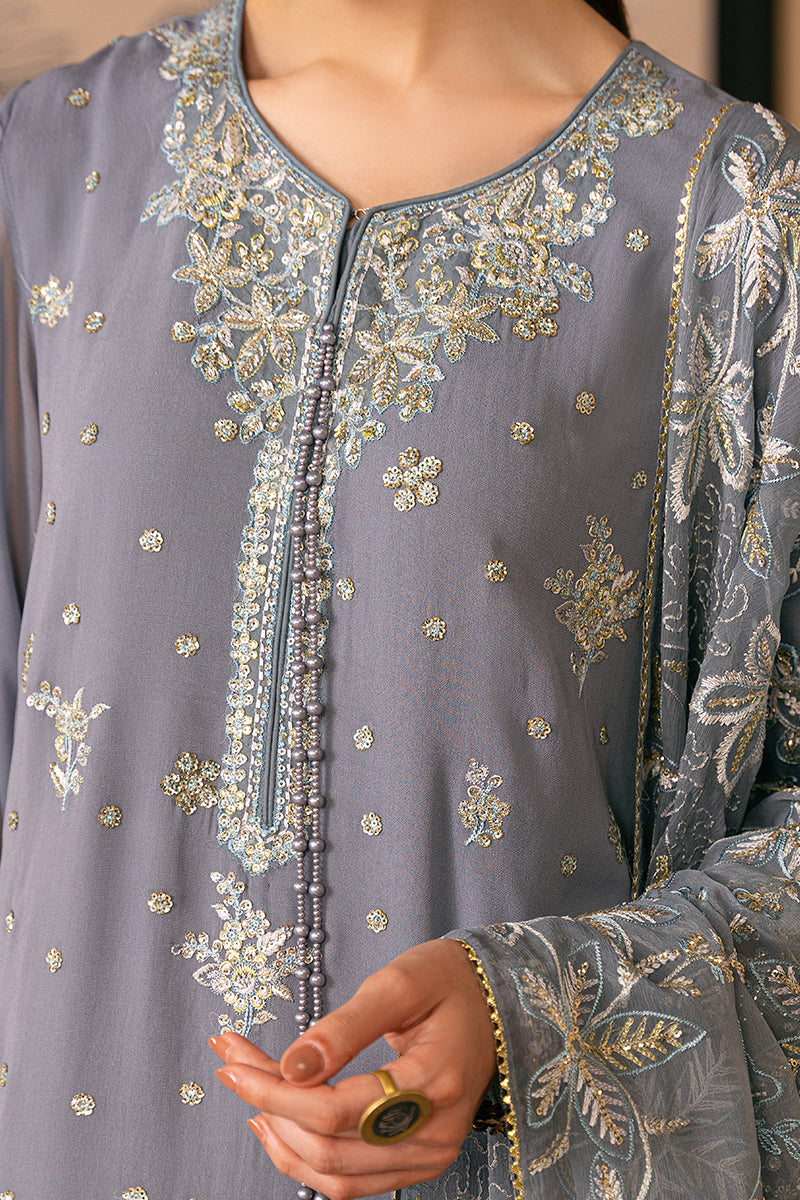 Cross Stitch | Luxe Atelier 24 | SMOKE BLUE - Maria Faisal