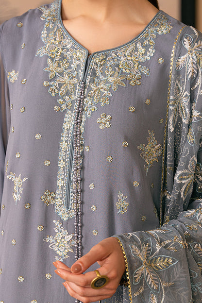 Cross Stitch | Luxe Atelier 24 | SMOKE BLUE - Maria Faisal