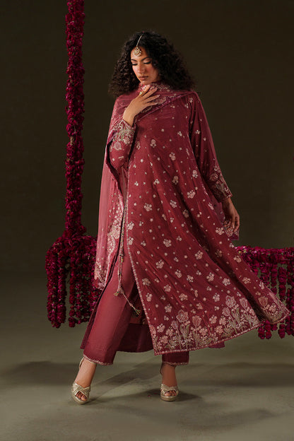 Iznik | Velvet 25 | IV-75 Embroidered Velvet - Formal Dress - available at Maria Faisal in UK and USA.