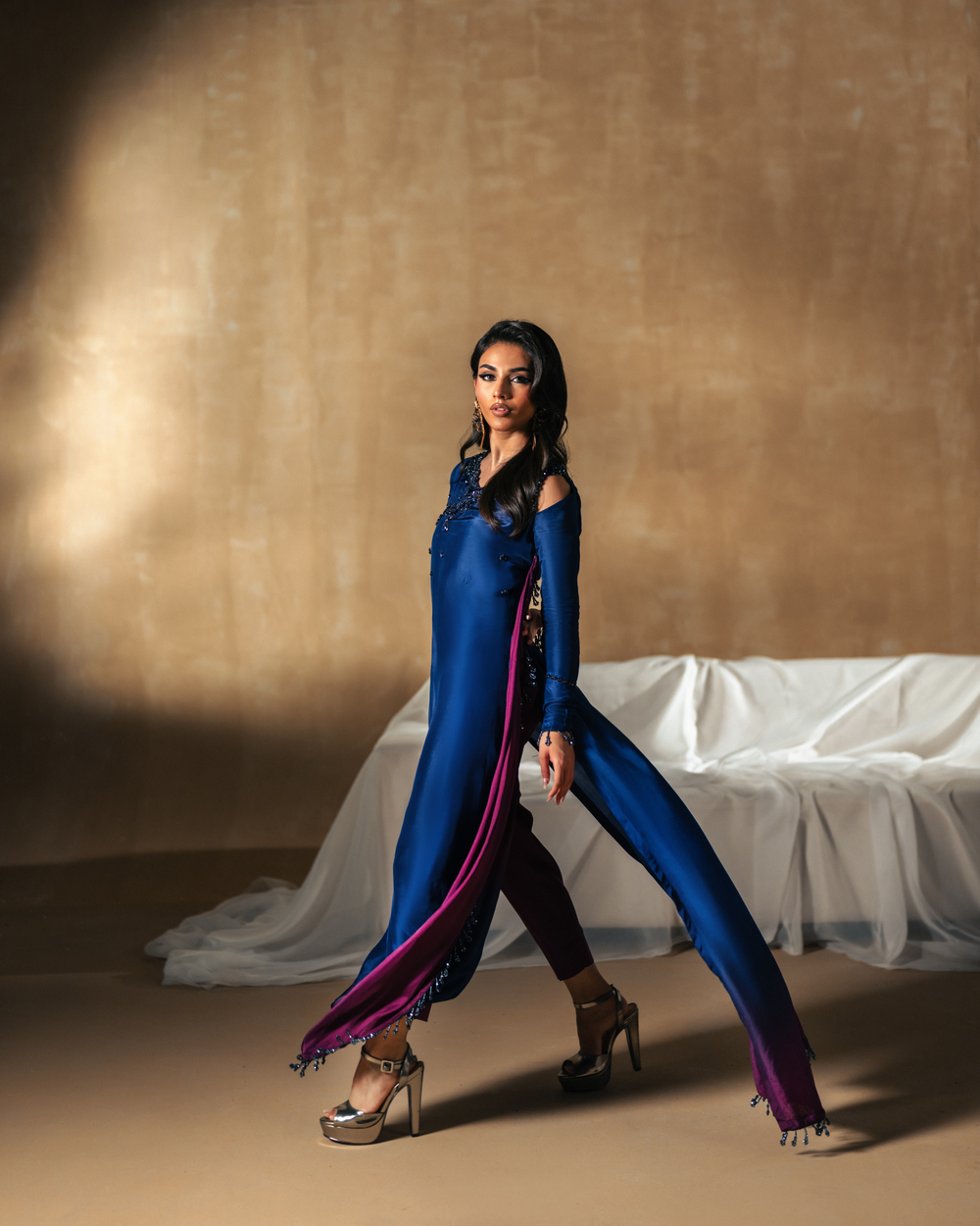 Vasal | Zyra Luxe Pret 26 | Sapphire drift - Ladies Clothes - Maria Faisal