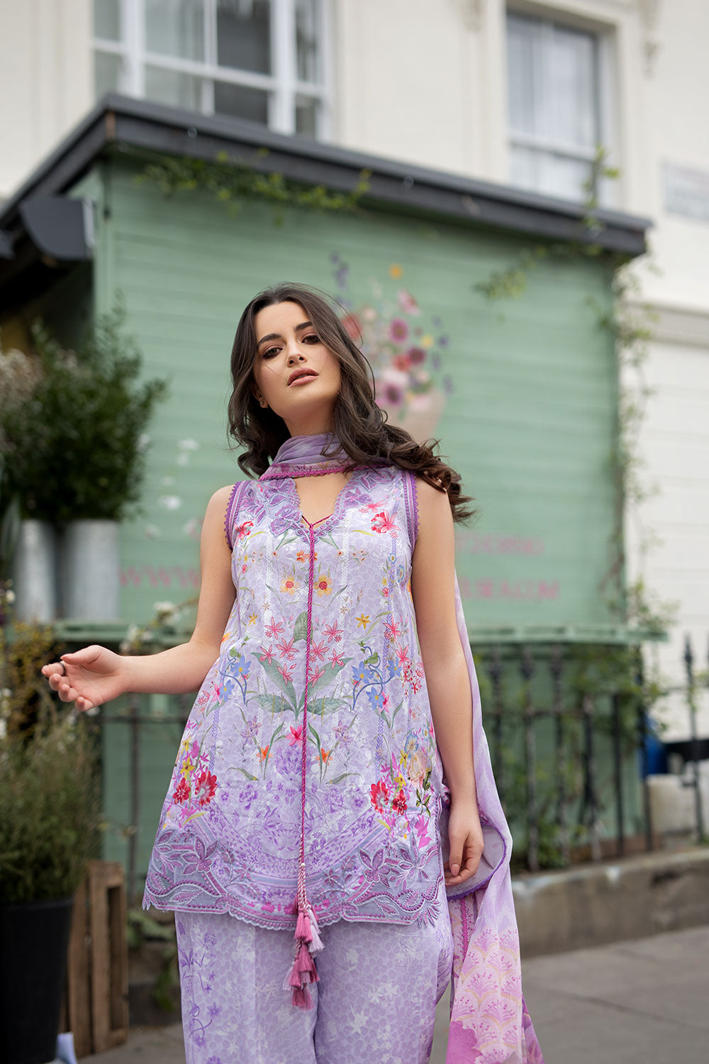 Sobia Nazir | Prints 26 | 3A - Luxury Dress - available at Maria Faisal in UK and USA.