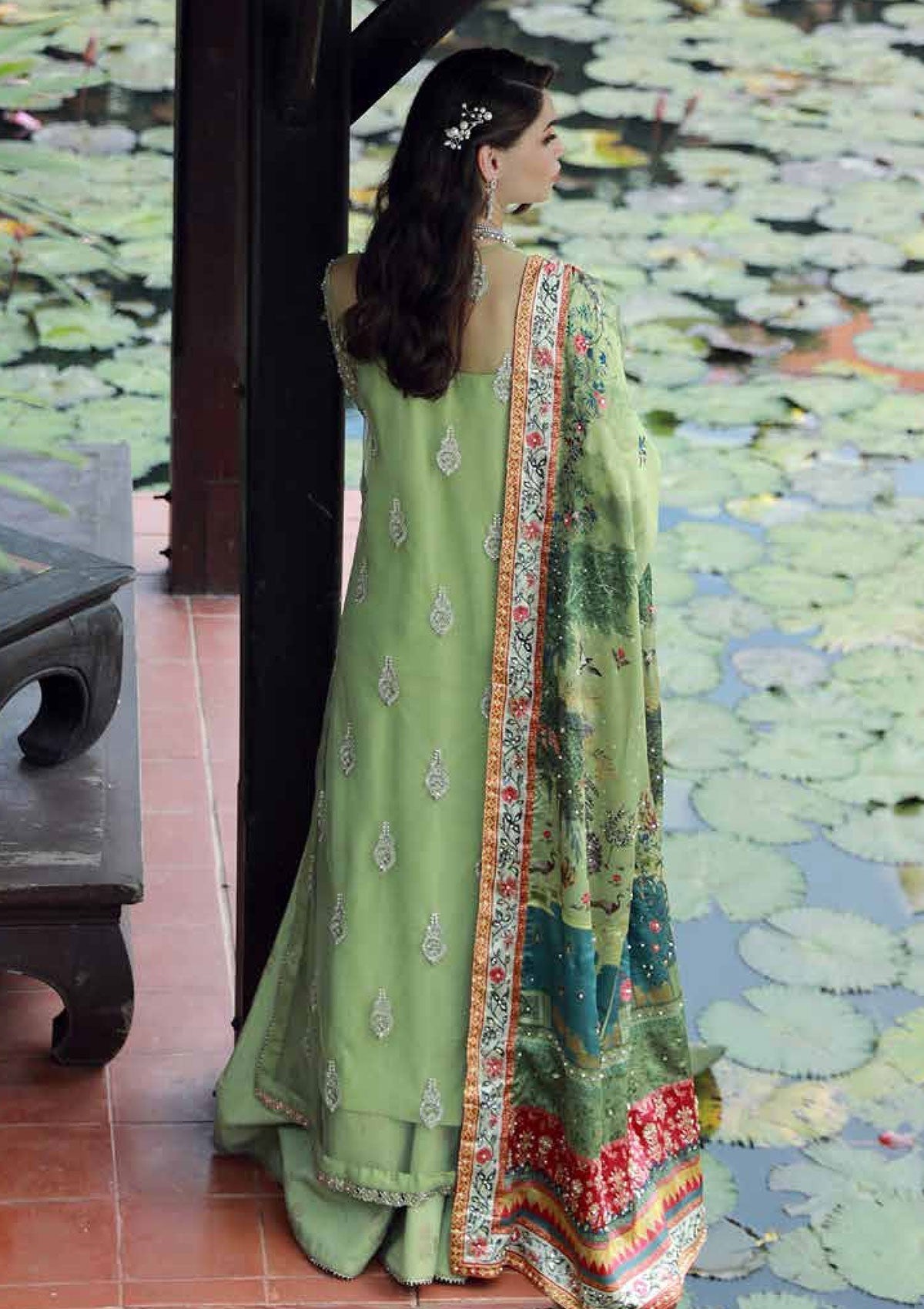 Ezra | Wedding Collection | EW24#04 - Gardenia - Designer Dress with Intricate embroidery and embellishments. Shop elegent wedding dress at Maria Faisal.