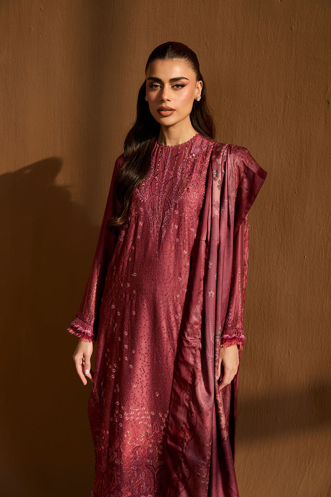 Sobia Nazir | Winter Shawl 25 | Design 3B - Formal Dress - available at Maria Faisal in UK and USA.