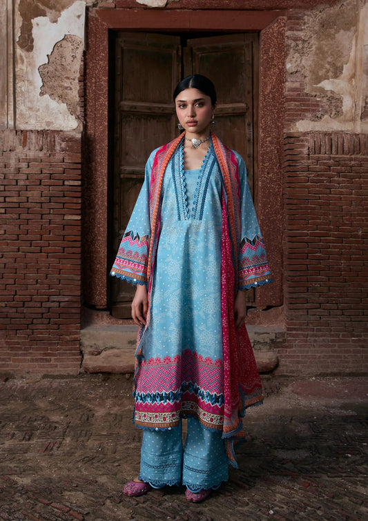 Kahf Premium | Prints Collection 26 | KPS-7B SHABNAM - Luxury Dress - available at Maria Faisal in UK and USA.