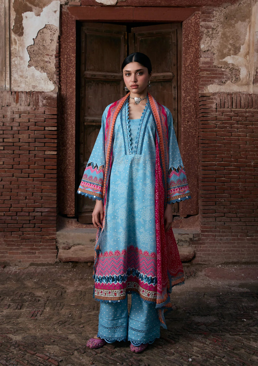 Kahf Premium | Prints Collection 26 | KPS-7B SHABNAM - Luxury Dress - available at Maria Faisal in UK and USA.