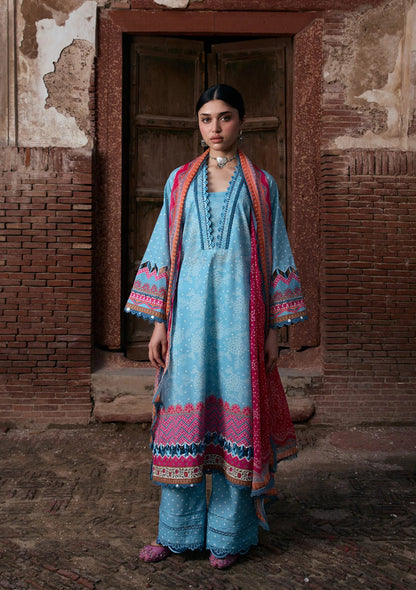 Kahf Premium | Prints Collection 26 | KPS-7B SHABNAM - Luxury Dress - available at Maria Faisal in UK and USA.