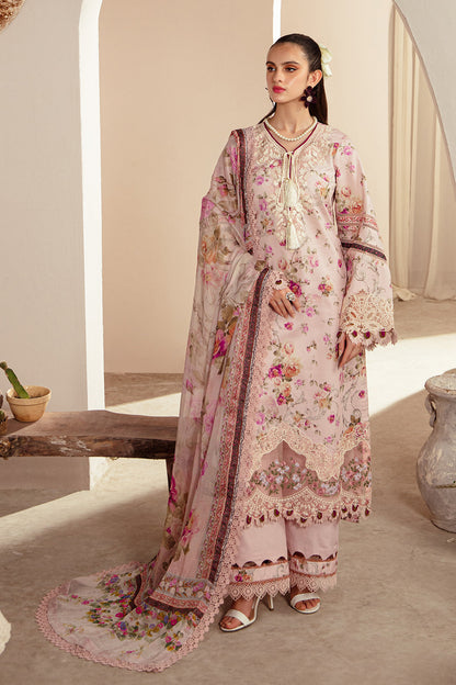 AJR Couture | Alif Affordable Lawn 24 | ROSELLA - Designer Dress with Intricate embroidery and embellishments. Shop elegent wedding dress at Maria Faisal.