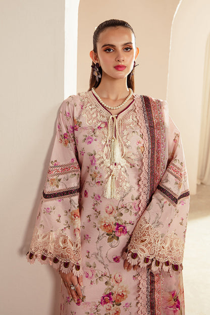 AJR Couture | Alif Affordable Lawn 24 | ROSELLA - Designer Dress with Intricate embroidery and embellishments. Shop elegent wedding dress at Maria Faisal.