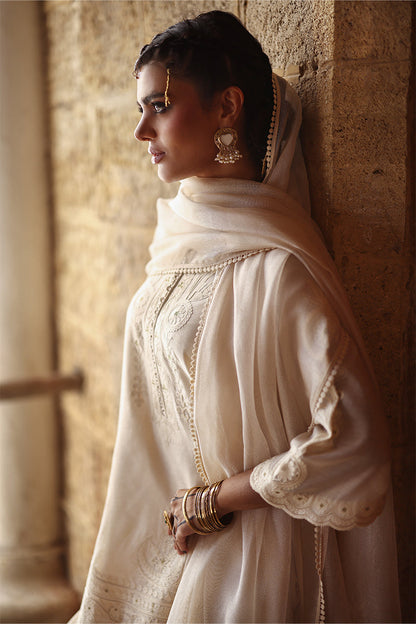 Wardha Saleem | Aari Collection 26 | Motia - Formal Dress - available at Maria Faisal in UK and USA.