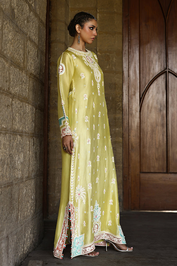 Wardha Saleem | Aari Collection | Minaal - Formal Dress - available at Maria Faisal in UK and USA.