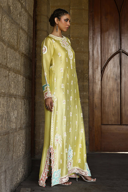 Wardha Saleem | Aari Collection | Minaal - Formal Dress - available at Maria Faisal in UK and USA.