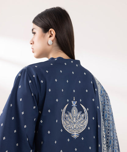 Sapphire | Intermix 2024 | Cambric Suit S-38 - Designer Dress with Intricate embroidery and embellishments. Shop elegent wedding dress at Maria Faisal.