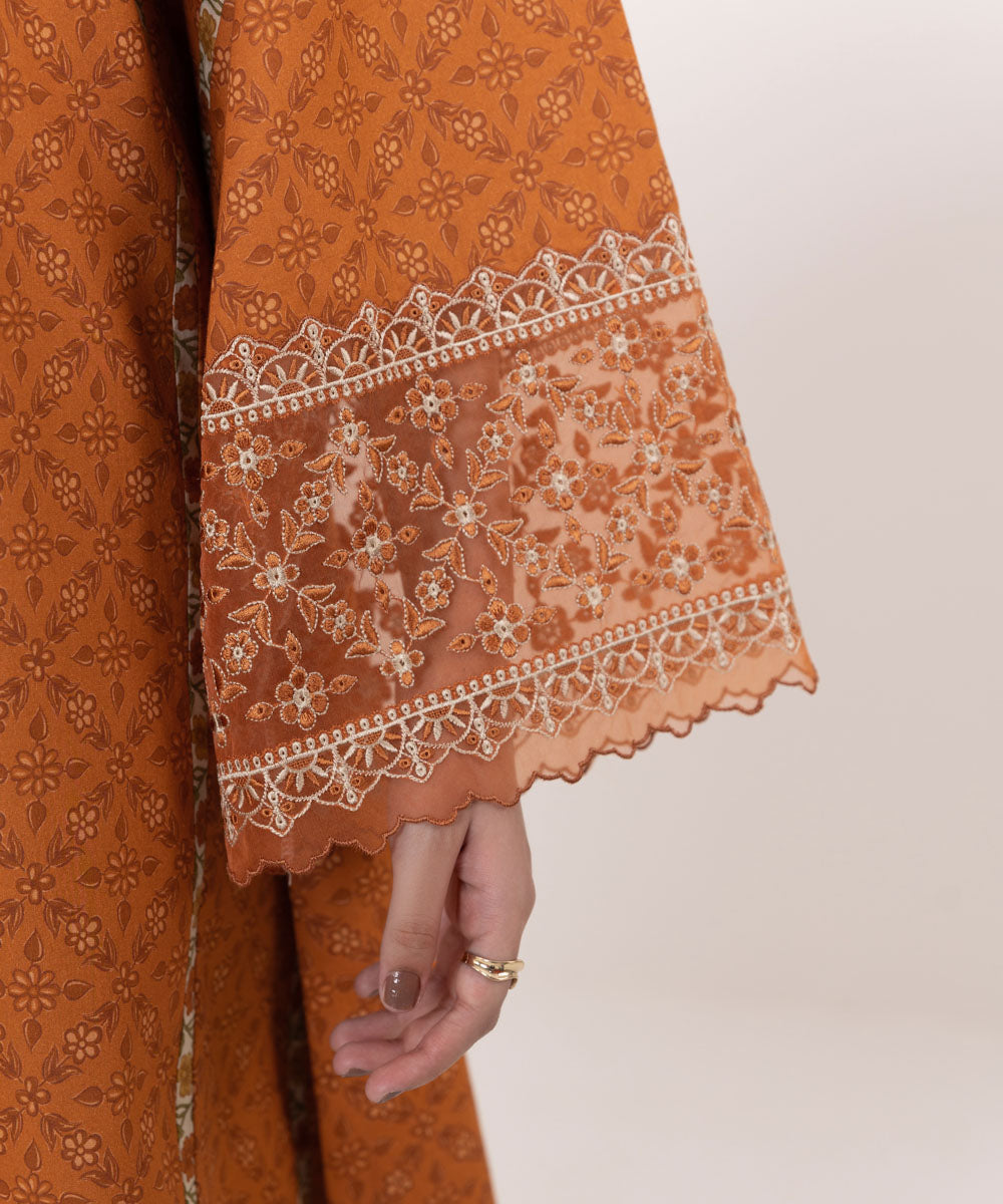 Sapphire | Intermix 2024 | Cambric Suit S-07 - Designer Dress with Intricate embroidery and embellishments. Shop elegent wedding dress at Maria Faisal.