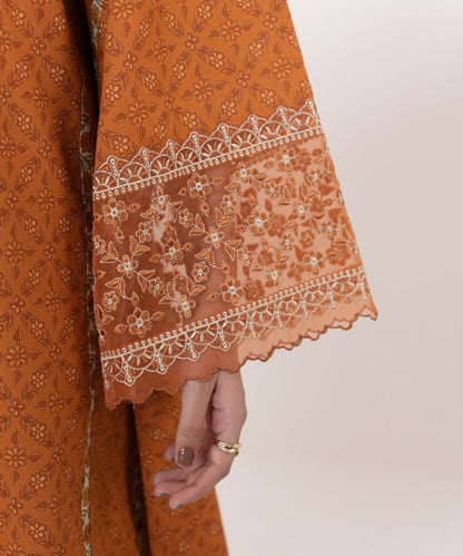 Sapphire | Intermix 2024 | Cambric Suit S-07 - Designer Dress with Intricate embroidery and embellishments. Shop elegent wedding dress at Maria Faisal.