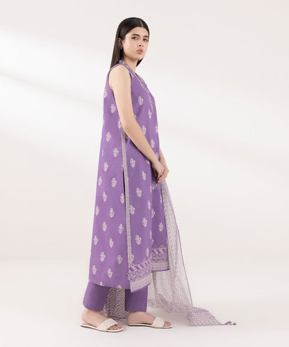 Sapphire | Intermix 2024 | Cambric Suit S-40 - Designer Dress with Intricate embroidery and embellishments. Shop elegent wedding dress at Maria Faisal.