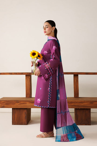 Farasha | Summer Melody 26 | Rose Muave - Casual Dress - available at Maria Faisal in UK and USA.