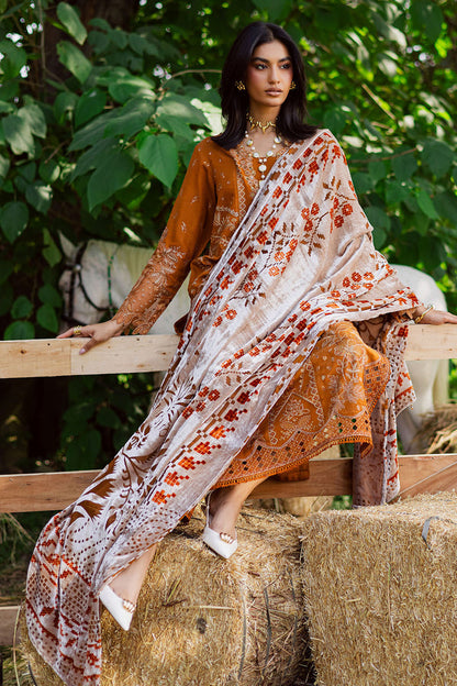 NE-188 – authentic Pakistani dress from the Exclusive Leather Peach collection for women in the UK