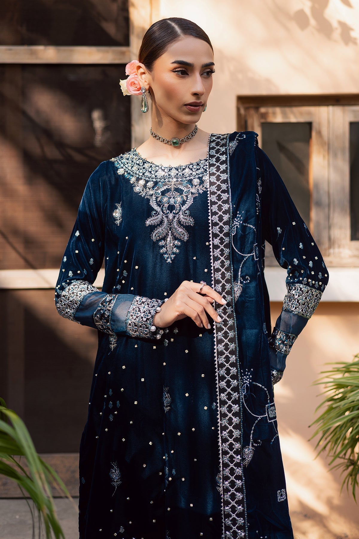 NW-114 – authentic Pakistani dress from the Maya Velvet collection for women in the UK