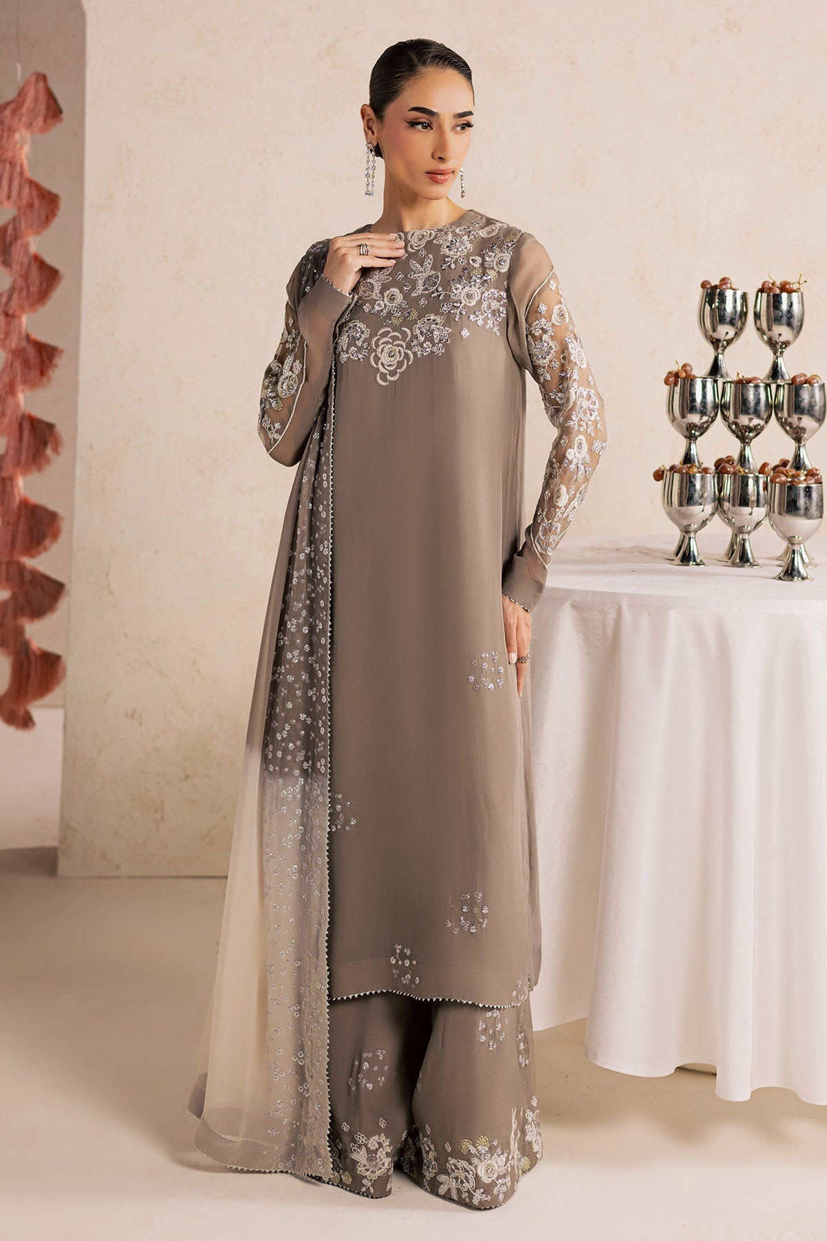 Nureh | Fancy Formal 26 | NP-784 - Formal Dress - available at Maria Faisal in UK and USA.