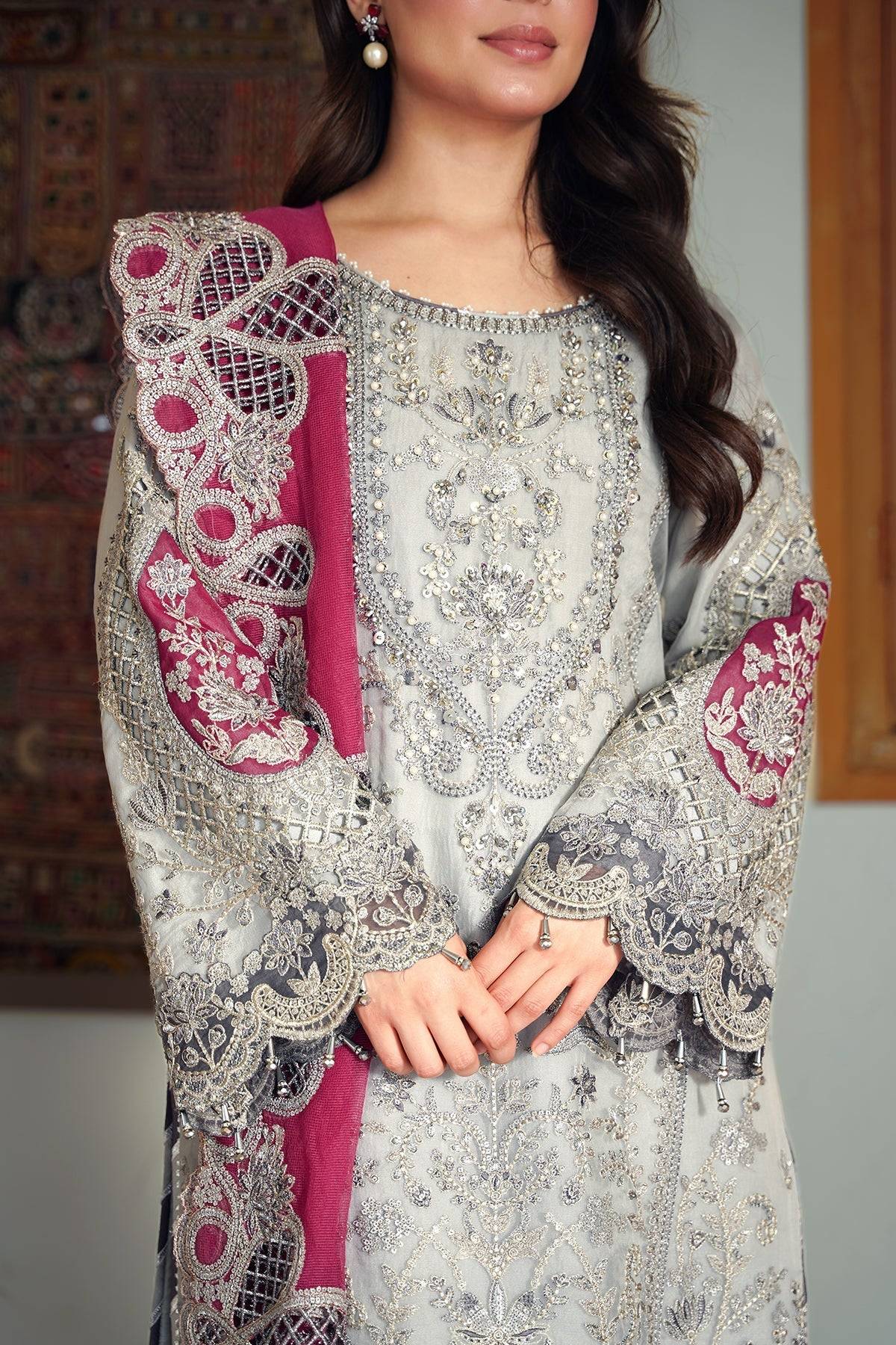 Imrozia Premium | Meeras Luxury Eid 25 | I-228 ZAREEN by Maria Faisal - Registered Vendor of : Imrozia Premium - type : Ladies Clothes - 100% original wedding dresses