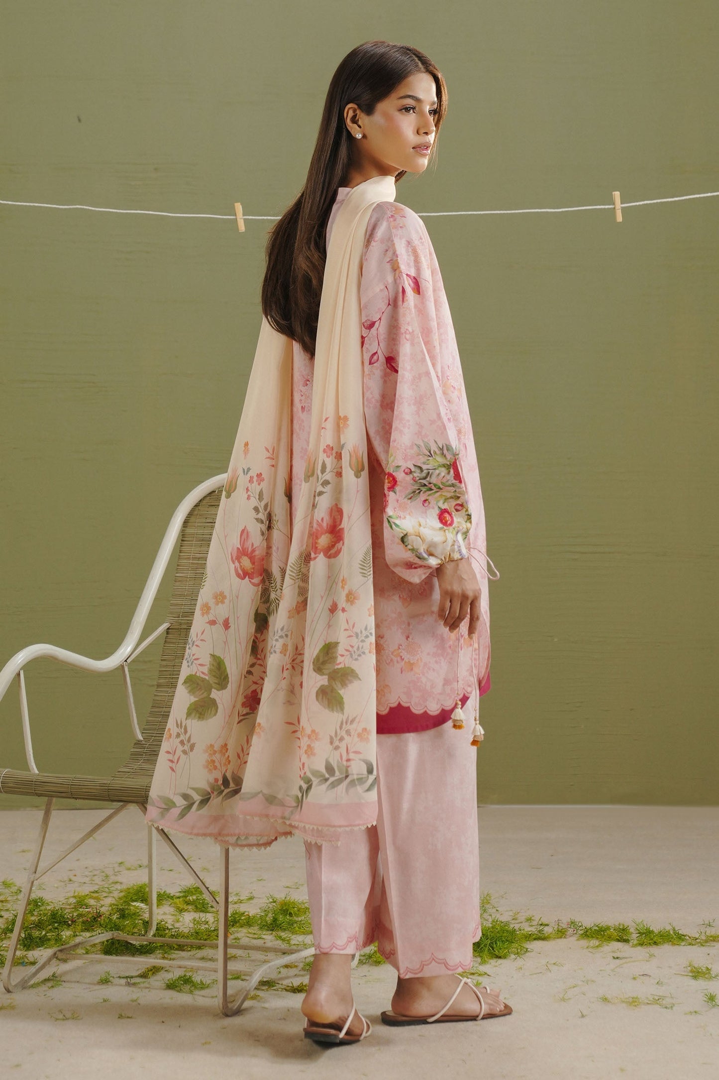 Zara Shahjahan | Coco Prints 26 | Ayla-8B - Casual Dress - available at Maria Faisal in UK and USA.
