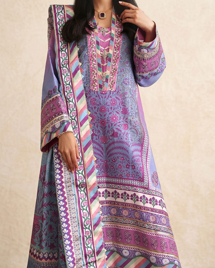 Mushq | Nirvana Anmol Edit | Naturally Me - Luxury Dress - available at Maria Faisal in UK and USA.