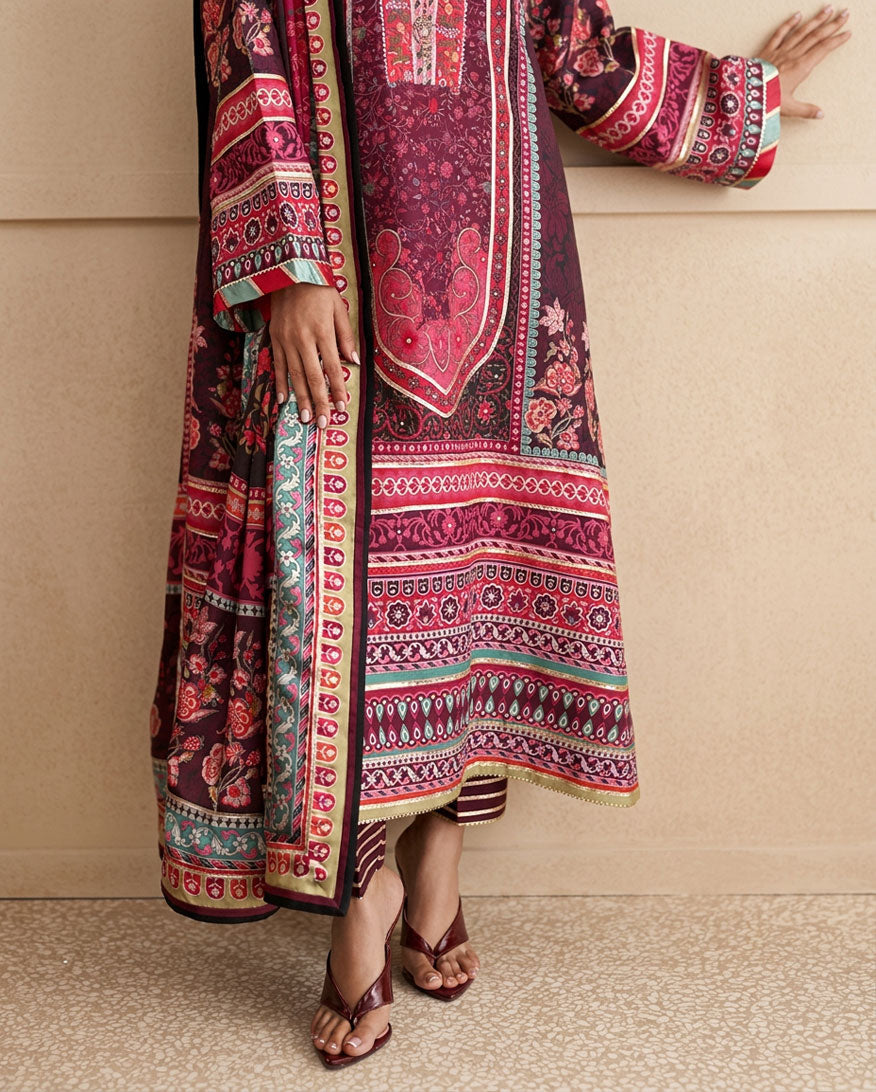 Mushq | Nirvana Anmol Edit | Day Dreamer - Luxury Dress - available at Maria Faisal in UK and USA.