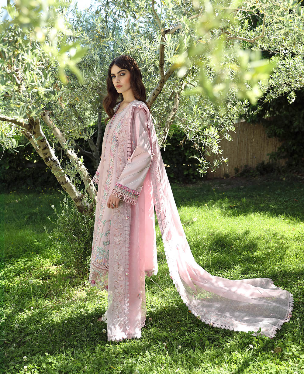 Republic Womenswear | Aylin Summer Lawn 24 | Meleze (D4-B) - Designer Dress with Intricate embroidery and embellishments. Shop elegent wedding dress at Maria Faisal.