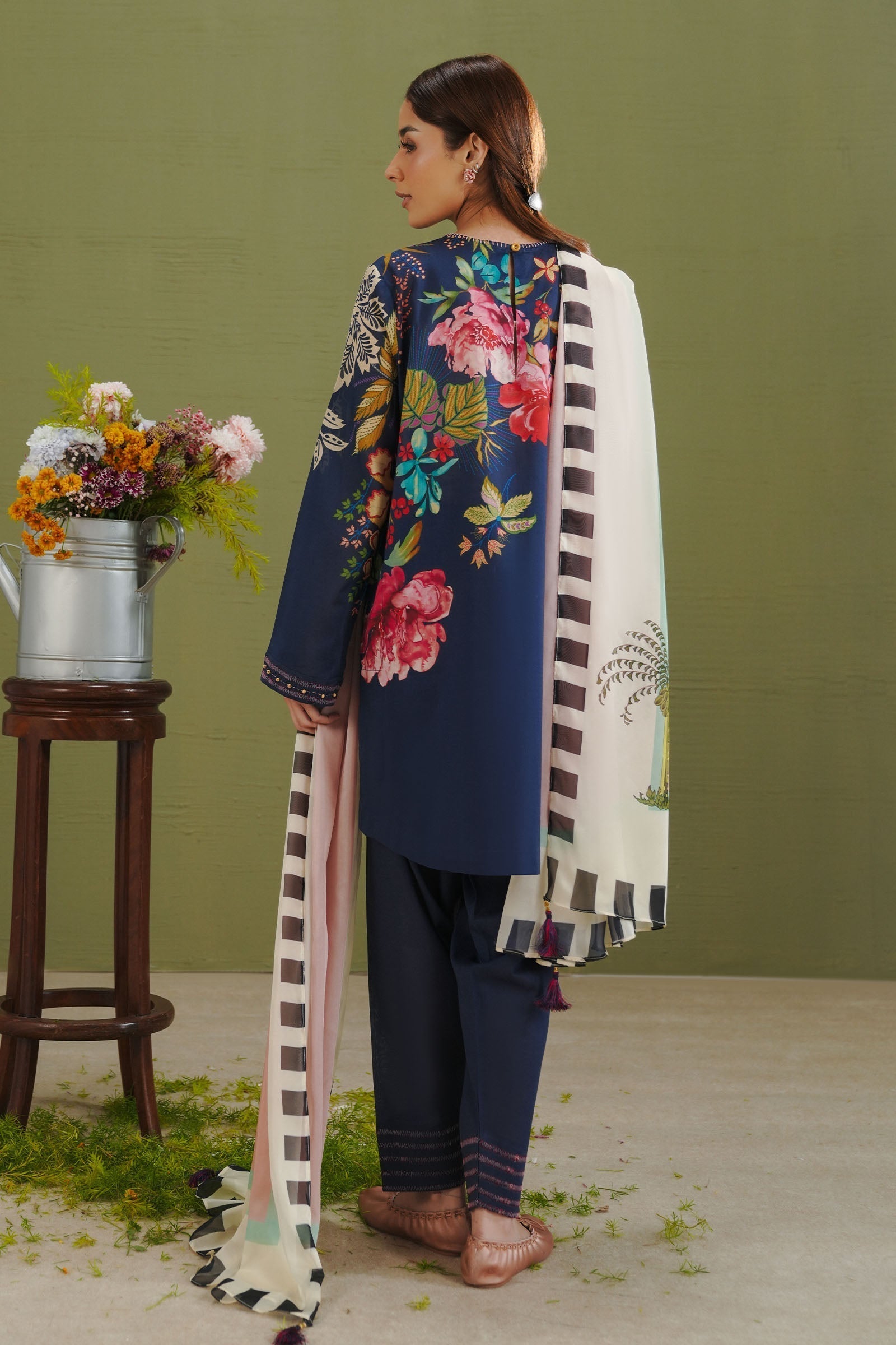 Zara Shahjahan | Coco Prints 26 | Vera-3B - Casual Dress - available at Maria Faisal in UK and USA.