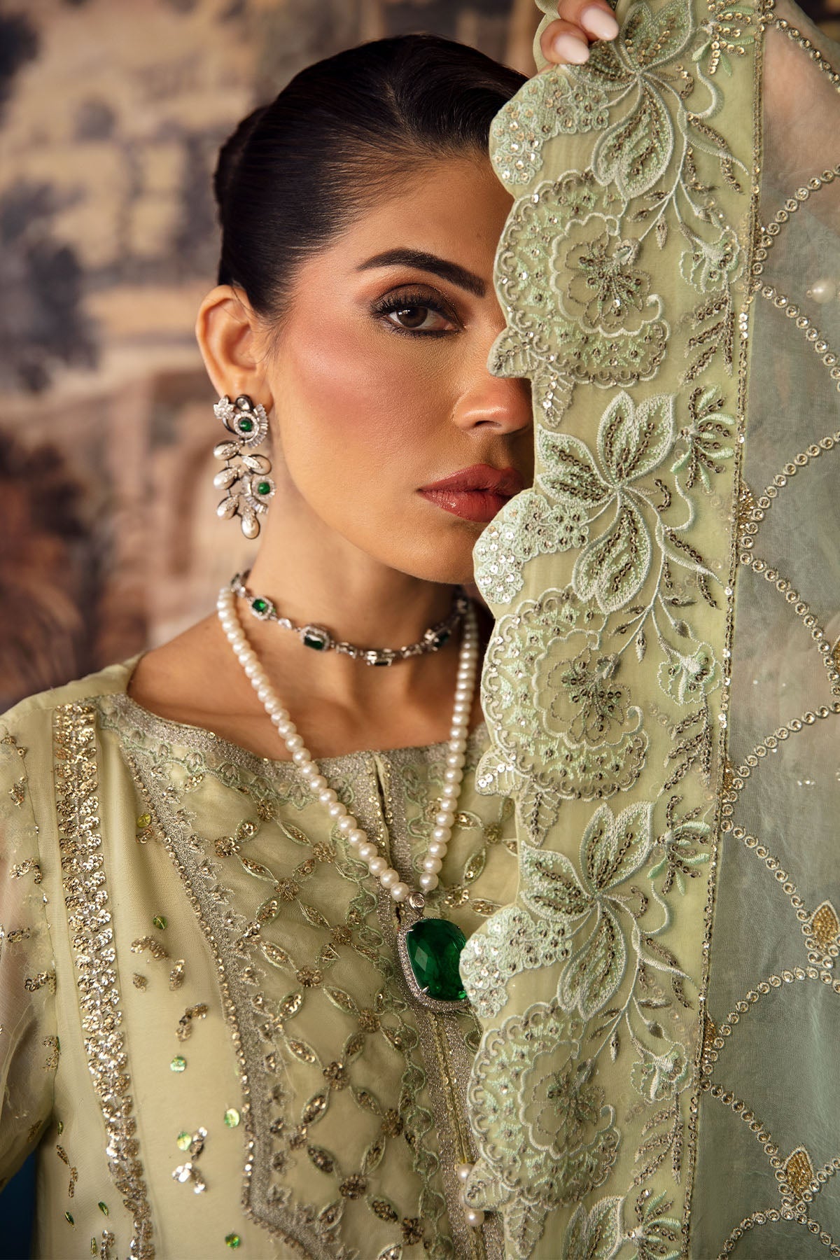 Nureh | Elanora Formal 24 | NEL-50-Meadow - Ladies Clothes - Maria Faisal