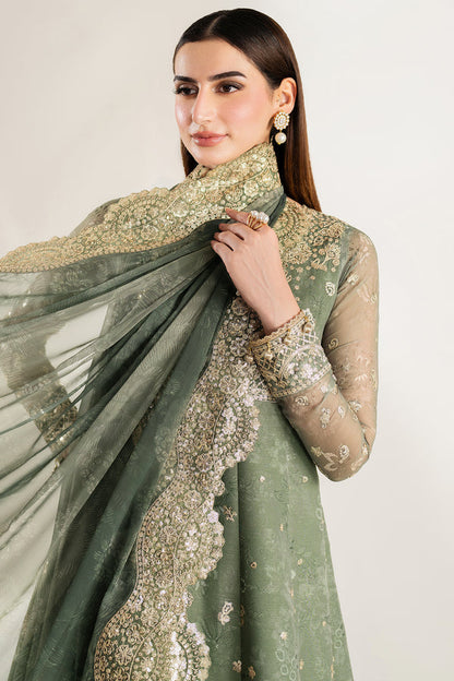 Farasha | Fiorella Formals | Olive Aura - Ladies Clothes - Maria Faisal
