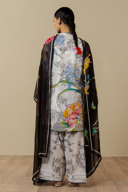 Zara Shahjahan | Coco Prints 26 | Fiora-2A - Casual Dress - available at Maria Faisal in UK and USA.