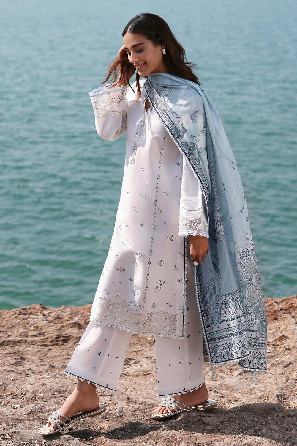 Seran | Afsanah Lawn 25 | ELMAS by Maria Faisal - Registered Vendor of : Seran - type : Ladies Clothes - 100% original wedding dresses